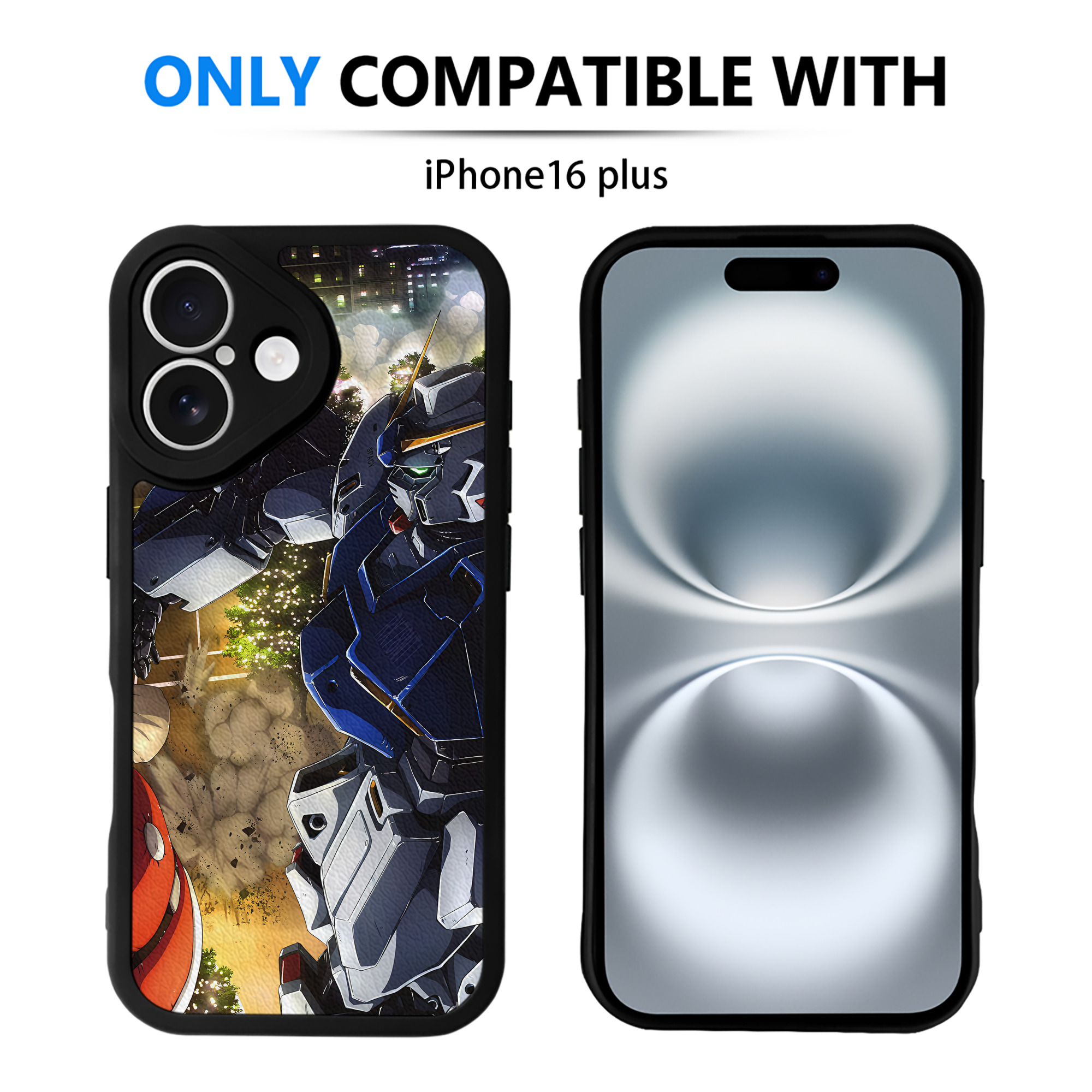 （画像用） 機動戦士ガンダム Mobile Suit Gundam 【iPhone 16シリーズ対応】シリコンスマホケース（レザー調） 材質：シリコン